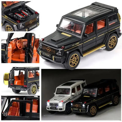 1:24 AMG G63 Model Car, Zinc Alloy Pull Back Toy Car with Sound and Light - Loyace