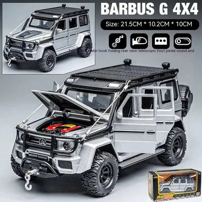 1:24 AMG G63 Model Car, Zinc Alloy Pull Back Toy Car with Sound and Light - Loyace