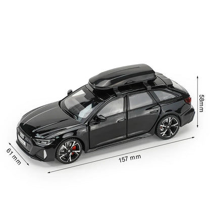 1/32 Audi RS6 Miniature Diecast Toy Car Model Sound & Light - Loyace