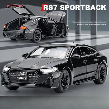 1/32 Audi RS6 Miniature Diecast Toy Car Model Sound & Light - Loyace