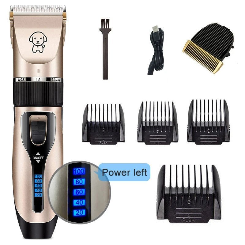 Dog Clipper Dog Hair Clippers Grooming (Pet/Cat/Dog/Rabbit) Haircut Trimmer Shaver Set Pets Cordless Rechargeable Professional - Loyace