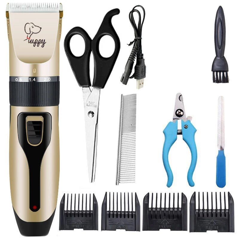 Dog Clipper Dog Hair Clippers Grooming (Pet/Cat/Dog/Rabbit) Haircut Trimmer Shaver Set Pets Cordless Rechargeable Professional - Loyace