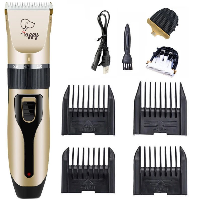 Dog Clipper Dog Hair Clippers Grooming (Pet/Cat/Dog/Rabbit) Haircut Trimmer Shaver Set Pets Cordless Rechargeable Professional - Loyace