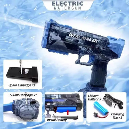 Electric Automatic Watergun Blowback Large Capacity Pistol - Loyace