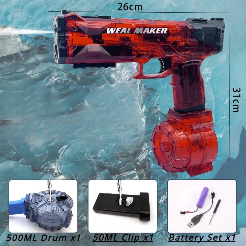 Electric Automatic Watergun Blowback Large Capacity Pistol - Loyace