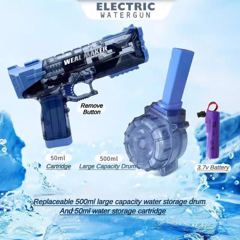 Electric Automatic Watergun Blowback Large Capacity Pistol - Loyace