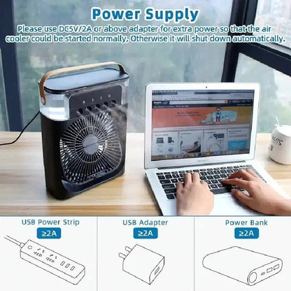 Portable 3 In 1 Fan AIr Conditioner - Loyace