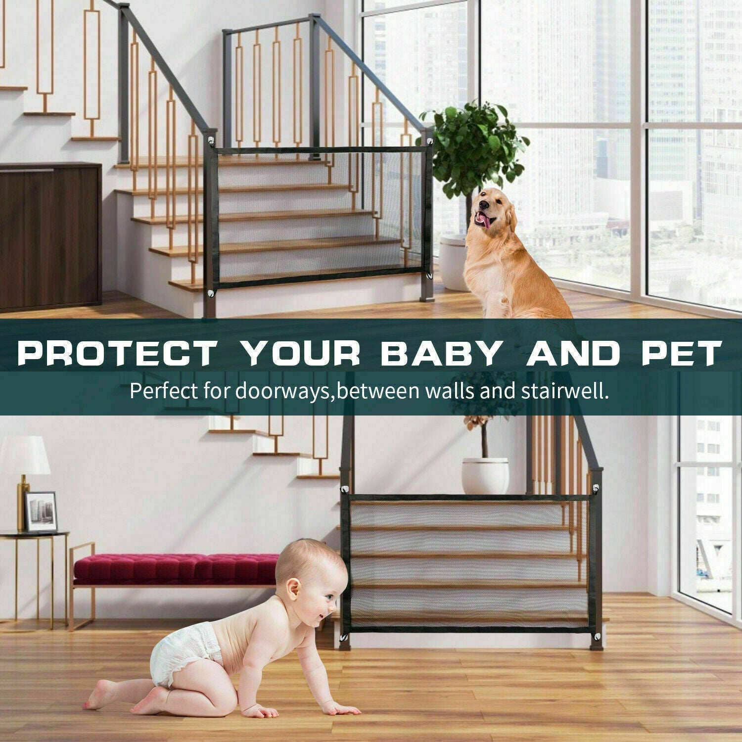 Portable Dog Cat Baby Safety Net - Loyace