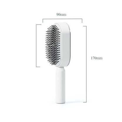 Self - Cleaning Hair Brush Anti Hair Loss - Loyace