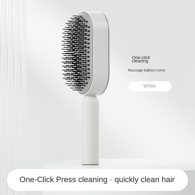 Self - Cleaning Hair Brush Anti Hair Loss - Loyace