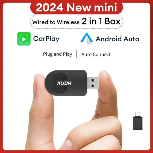 Wireless CarPlay/Android Auto Adapter Smart Mini Box Plug And Play - Loyace