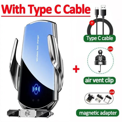 Wireless Charger Car Phone Holder Fast Charging Station For iPhone&Android - Loyace